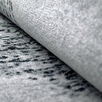 Superior Decklan флорален неплъзгащ се килим за закрито, 8 '10', сиво
