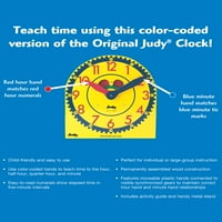 Carson Dellosa Education Цветно кодиран Джуди часовник