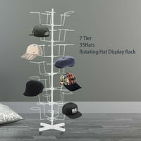 Zhdnbhnos tiers шапка и капачка дисплей на дребно шапка шапка багажник куки въртящи се спин -метален стойка свободен стоящ височина