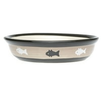 Petrageous Designs Pet Bowl, черен, 6.