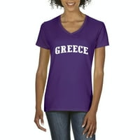 Arti - Женска тениска с късо ръкав с V -образно деколте - Гърция