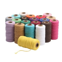 FAL Roll Подарък за опаковане на подаръци - Декоративен мек плътно цвят - Висока якост Анти -раздробяване - памучно въже за плетене