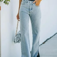 Corashan дънки за жени, дамски удобни летни еластични джобове на талията Небрежни бико-прободици, женски панталони