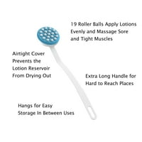 Лосион апликатор и масажор-Ръчно разработен лесен за достигане на дозатор за слънцезащитен крем, сметана, душ гел на гърба, крака