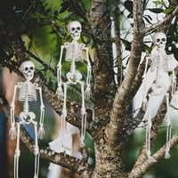 Висящи скелет кости и череп Хелоуин украса