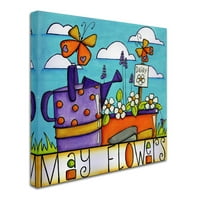 Търговска марка изобразително изкуство' майски цветя ' платно изкуство от Морийн Лиза Костело