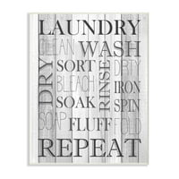Ступел индустрии перално помещение баня черно и бяло дизайн стена плакет изкуство от Кимбърли Алън