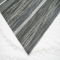 Нежен домашен многослойни тъкани текстилен обратим Правоъгълник набор от подложки в Сребро