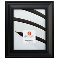 Craig Frames Съвременна височина, рамка за картини, традиционно черно