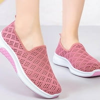 Жени обувки Лятни модни дами обувки Мреша дишащи плоски ежедневни обувки маратонки