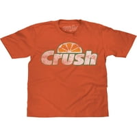 Tee Luv Men Big and Tall Retro Orange Crush Soda Logo риза