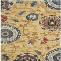 Blossom Danny Floral Wool Area Rug, Gold Multi, 2'3 4 '