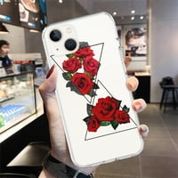 Разкошна червена роза прозрачна телефонна калъфка ултра тънка за iPhone 13Pro 13Pro MA 12Pro 12Pro Ma Pro Ma XS XR 6S Plus, iPhone