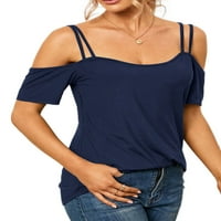 Niuer секси студени върхове за рамо за дамски летни ежедневни разхлабени ризи ками модни тениски блузи