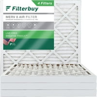 FilterBuy 23.5x23. MERV плисирани въздушни филтри за пещ на HVAC AC