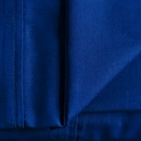 Superior Tierney Cotton Percale Deep Pocket Set, Split King, Crown Blue