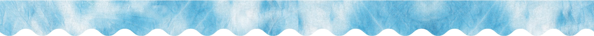 Баркър Крийк двустранно печена граница 3-Пакет, синя вратовръзка-боя, украсяват в изобилие с 117 'от печена граница, координиращи