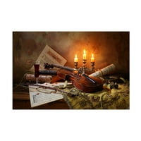 Андрей Морозов-Натюрморт С Цигулка И Свещи