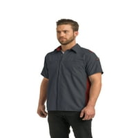 Червен кап® Мъжки къс ръкав изпълнение Плюс Магазин риза с маслен блок технология
