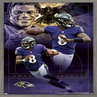 Baltimore Ravens - Lamar Jackson Wall Poster, 22.375 34