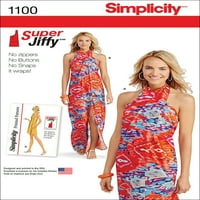 Simplicity Miss's Size XXS-XXL Super Jiffy прикрива рокли, всеки