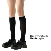 Коляното високи чорапи дишащ висок еластичност твърд цвят над дължина на коляното Небрежно багажници за ежедневно износване бежово
