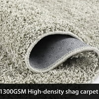 Litake Solid Shag Area Cug за хол мек и дебел плюшен килим, който не е плъзгащ пухкав вътрешен килимче рошав пода килим за спалня