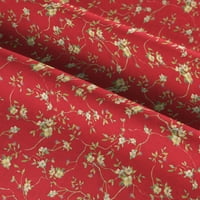Пружини Творчески 44 памук муселин Цветя шиене & Занаятчийски Плат ярда от болта, червено