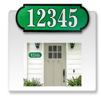Хоризонтални фантастични адресни номера за външни, персонализирани, супер отразяващи стикери, персонализиран адрес на Mailbo Home