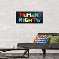 Плакат за стена за правата на човека, 14.725 22.375