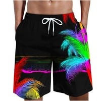 Мъже панталони Разчистване Мъже неприятни модни печат с джобове еластична талия плажни панталони флаш избират многоцветни 4