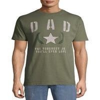 Начин да отпразнуваме Деня на бащата на мъжете Татко най-трудната работа тениска
