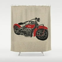 Ganma Vintage Indian Motorcycl душ завеса полиестер тъкан за баня душ завеса