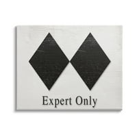 Ступел индустрии Двойно Черно диамант Ски Спорт символ само експерти, 24, дизайн от Дафне Полсели