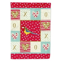 Carolines Treasures CK5526Chf Rosella Love Flag Canvas Размер на къщата, голям, многоцветен