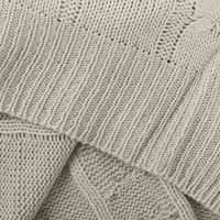 Винтидж дамски анцуг комплекти дамски цветни щифтове пуловер с дълъг ръкав кръгла шия с една линия пола пола пола