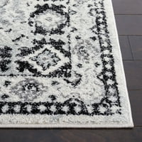 Tulum Lynwood Традиционно килимче, 8 '10', черно слонова кост