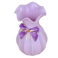 Shatterproof Mini Lotus Leaf Mouth Flower Vase - декор на работния плот - имитация на керамична ваза за дома