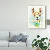 Изящно изкуство на търговска марка 'hifi llama i' платно изкуство от Дженифър Голдбъргер