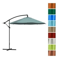 Чист градински чадър за вътрешен двор-компенсиране на сенника с основа, прашно зелено