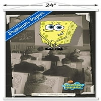 Nickelodeon SpongeBob - Плакат за стена на класа с дървена магнитна рамка, 22.375 34