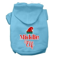 Mirage Pet Products Middle Elf Holiday Dog Hoodie, светло розово, XL