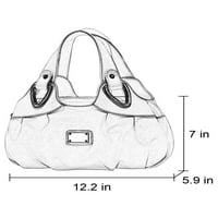Дами чанта с много джобове тотална чанта горна дръжка водоустойчиви чанти за рамо голям капацитет жени Crossbody Designer Pu Leather Zipper White Green