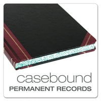 Boorum & Pease Record Relicaked Book, Черна корица, страници, 1 8