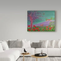Изящно изкуство „Lilac Summer“ Canvas Art от Анджи Ливингстън