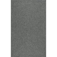 нулум Уин плетен вътрешен открит килим, 8 '11', дървени въглища