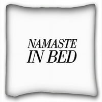 Winhome Namaste в леглото квадратна възглавница калъфи за калъфи за покриване на възглавницата покрива диван размер две страни