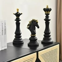 Jahy2tech Nordic смола Международна шахматна скулптура орнамент статуя Начало изкуство декор-крал