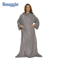 Snuggie Оригиналното носещо одеяло, което има ръкави, един размер, дървени въглища