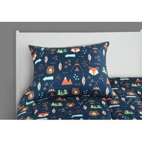 Американски детски горски Сафари момче легло в чанта спален комплект, Пълен, Многоцветен